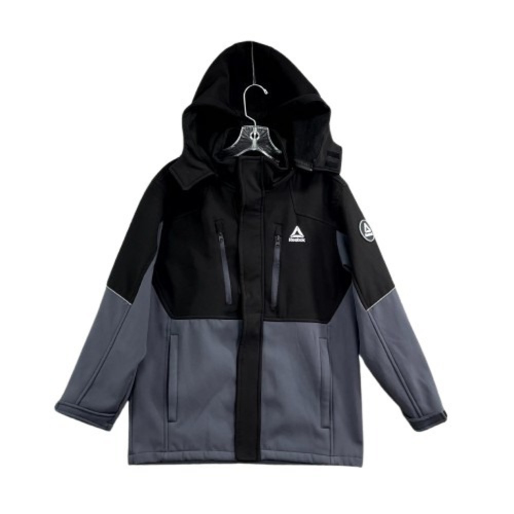 Reebok Softshell Jacket Boys 14-16 Colorblock Fleece Lined Streetwear Winter